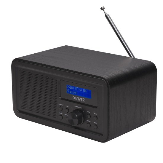 Denver DAB-30BLACK Radio portable Personnel Numérique Noir