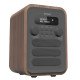 Denver DAB-48GREY Radio portable Personnel Numérique Gris, Bois