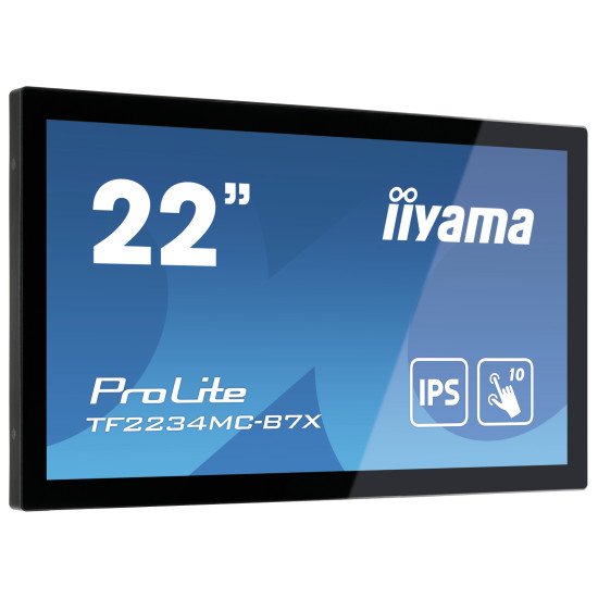 iiyama ProLite TF2234MC-B7X moniteur à écran tactile 54,6 cm (21.5") 1920 x 1080 pixels Plusieurs pressions Multi-utilisateur Noir