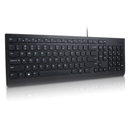 Lenovo Essential clavier USB QWERTY Anglais américain Noir