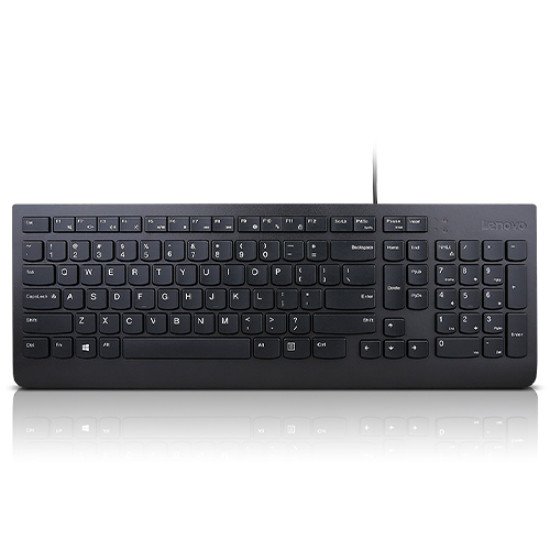 Lenovo Essential clavier USB QWERTY Anglais américain Noir