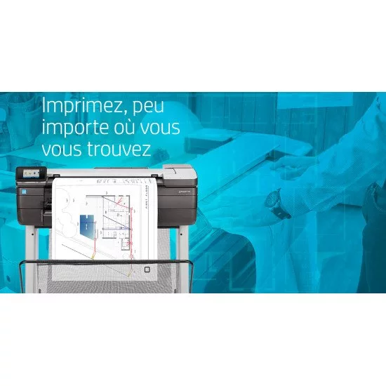 HP Designjet T830 24 imprimante grand format Wifi Jet d'encre Couleur 2400 x 1200 DPI 610 x 1897 mm Ethernet/LAN HP Designjet T830 24 imprimante grand format Wifi Jet d'encre Couleur 2400 x 1200 DPI 610 x 1897 mm Ethernet/LAN