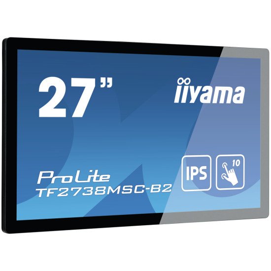 iiyama ProLite TF2738MSC-B2 moniteur à écran tactile 68,6 cm (27") 1920 x 1080 pixels Plusieurs pressions Multi-utilisateur Noir