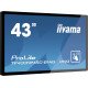 iiyama ProLite TF4339MSC-B1AG moniteur à écran tactile 109,2 cm (43") 1920 x 1080 pixels Plusieurs pressions Multi-utilisateur Noir