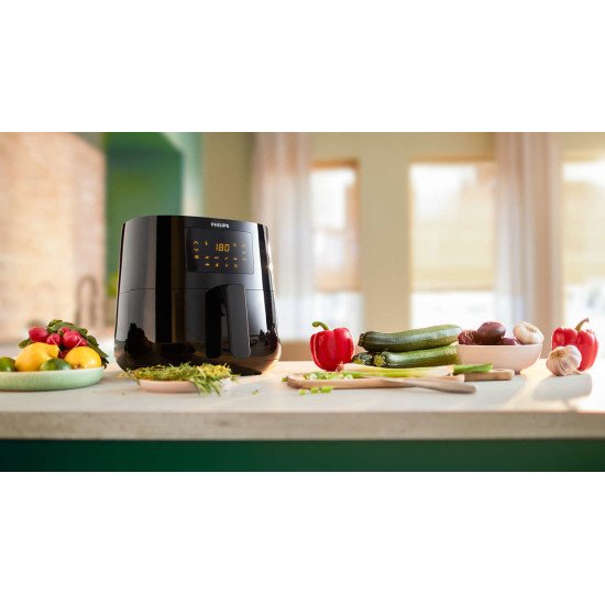 Philips Essential Airfryer XL, technologie Rapid Air, 1,2 kg, 6,2 l, noir