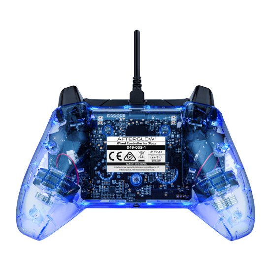 PDP Afterglow Noir, Bleu, Transparent USB Manette de jeu Analogique/Numérique Xbox One, Xbox Series S, Xbox Series X
