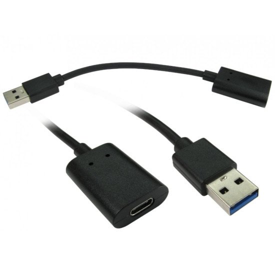 Origin Storage CAB-USBAM-USBCF câble USB 0,15 m USB 2.0 USB A USB C Noir