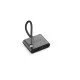 LINQ byELEMENTS LQ48001 hub & concentrateur USB 3.2 Gen 1 (3.1 Gen 1) Type-C 5000 Mbit/s Noir, Gris LINQ byELEMENTS LQ48001 hub & concentrateur USB 3.2 Gen 1 (3.1 Gen 1) Type-C 5000 Mbit/s Noir, Gris