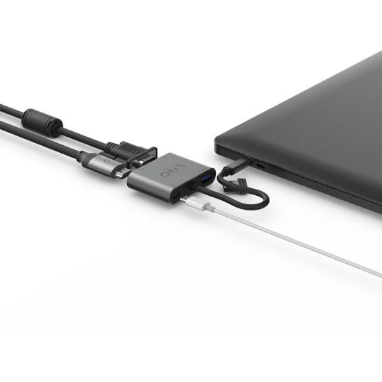 LINQ byELEMENTS LQ48001 hub & concentrateur USB 3.2 Gen 1 (3.1 Gen 1) Type-C 5000 Mbit/s Noir, Gris LINQ byELEMENTS LQ48001 hub & concentrateur USB 3.2 Gen 1 (3.1 Gen 1) Type-C 5000 Mbit/s Noir, Gris