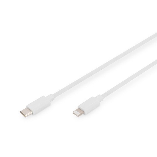 Digitus Câble de données/de charge, Lightning USB-C™, MFI, 1 m Digitus Câble de données/de charge, Lightning USB-C™, MFI, 1 m