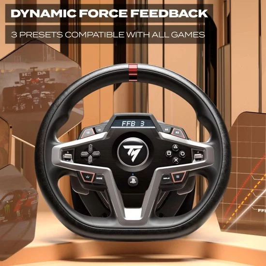 Thrustmaster T248 PS Licence off.PS5 compat.PS4 et PC.Force Feedback Ecran LCD 25 bts Pedalier magnétique 4160783 Thrustmaster T248 PS Licence off.PS5 compat.PS4 et PC.Force Feedback Ecran LCD 25 bts Pedalier magnétique 4160783