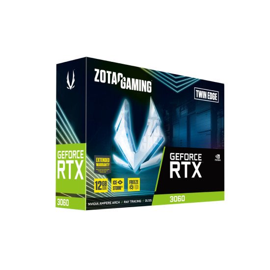 Zotac GAMING GeForce RTX 3060 Twin Edge NVIDIA 12 Go GDDR6 Zotac GAMING GeForce RTX 3060 Twin Edge NVIDIA 12 Go GDDR6
