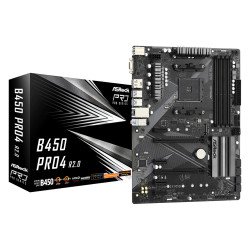 Asrock B450 Pro4 R2.0 AMD B450 Emplacement AM4 ATX Asrock B450 Pro4 R2.0 AMD B450 Emplacement AM4 ATX