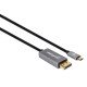 Manhattan Câble USB-C vers DisplayPort 1.4, 8K@60Hz, 2 m, mâle à mâle, non bidirectionnel, noir, garantie 3 ans, équivalent à CDP2DP146B (sauf 20 cm plus long)