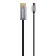Manhattan Câble USB-C vers DisplayPort 1.4, 8K@60Hz, 2 m, mâle à mâle, non bidirectionnel, noir, garantie 3 ans, équivalent à CDP2DP146B (sauf 20 cm plus long)