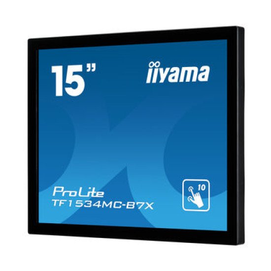 iiyama ProLite TF1534MC-B7X moniteur à écran tactile 38,1 cm (15") 1024 x 768 pixels Plusieurs pressions Multi-utilisateur Noir