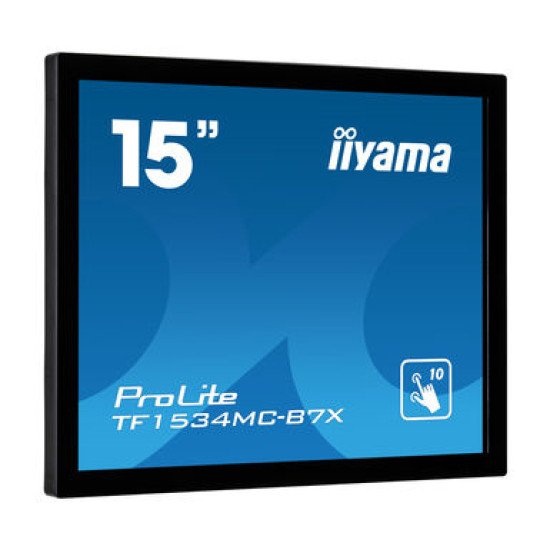 iiyama ProLite TF1534MC-B7X moniteur à écran tactile 38,1 cm (15") 1024 x 768 pixels Plusieurs pressions Multi-utilisateur Noir