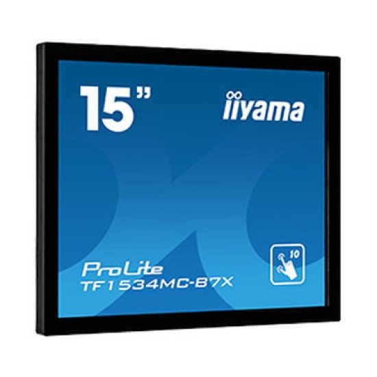 iiyama ProLite TF1534MC-B7X moniteur à écran tactile 38,1 cm (15") 1024 x 768 pixels Plusieurs pressions Multi-utilisateur Noir