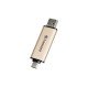 Transcend JetFlash 930C lecteur USB flash 128 Go USB Type-A / USB Type-C 3.2 Gen 1 (3.1 Gen 1) Or