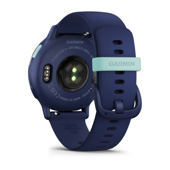 Garmin Vivoactive 5 3,05 cm (1.2") AMOLED Numérique 390 x 390 pixels Écran tactile Bleu Wifi GPS (satellite)