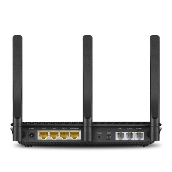 TP-Link Archer VR2100v routeur sans fil Gigabit Ethernet Bi-bande (2,4 GHz / 5 GHz) 4G Noir