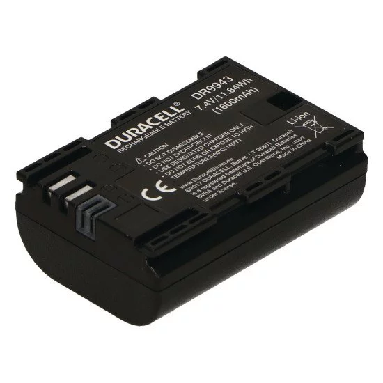 Duracell DR9943 batterie de caméra/caméscope Lithium-Ion (Li-Ion) 1600 mAh Duracell DR9943 batterie de caméra/caméscope Lithium-Ion (Li-Ion) 1600 mAh