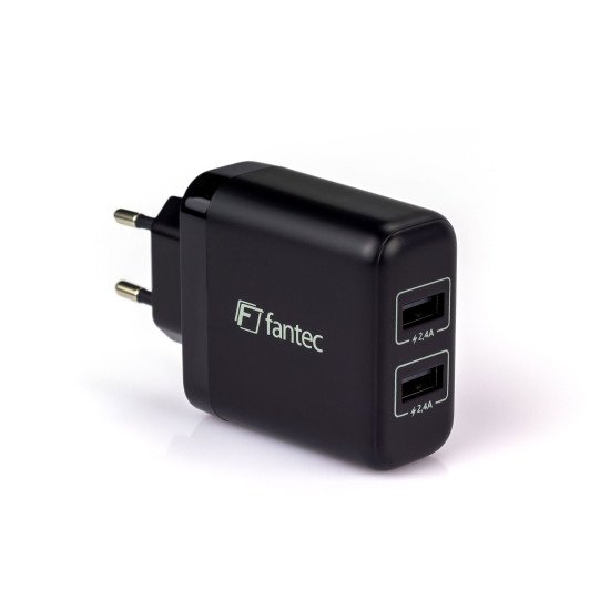 Fantec SC-A244 Universel Noir Secteur Intérieure