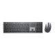 DELL KM7321W clavier RF sans fil + Bluetooth QWERTY US International Gris, Titane