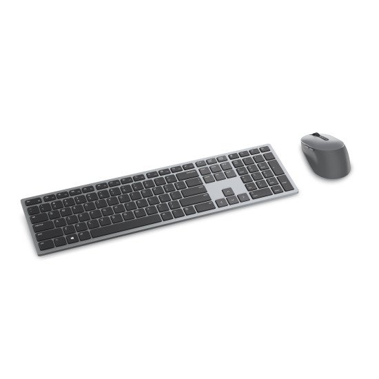 DELL KM7321W clavier RF sans fil + Bluetooth QWERTY US International Gris, Titane