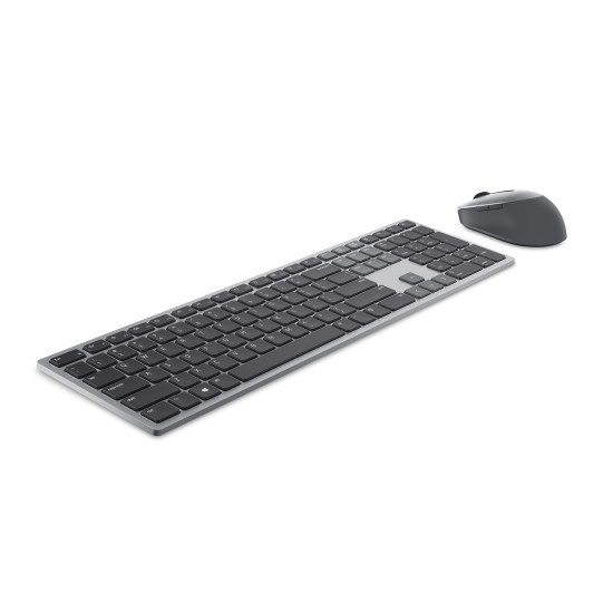 DELL KM7321W clavier RF sans fil + Bluetooth QWERTY Anglais britannique Gris, Titane