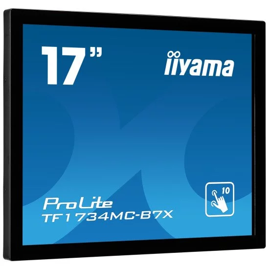 iiyama ProLite TF1734MC-B7X moniteur à écran tactile 17" 1280 x 1024 pixels Plusieurs pressions Noir iiyama ProLite TF1734MC-B7X moniteur à écran tactile 17" 1280 x 1024 pixels Plusieurs pressions Noir