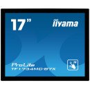 iiyama ProLite TF1734MC-B7X moniteur à écran tactile 17" 1280 x 1024 pixels Plusieurs pressions Noir