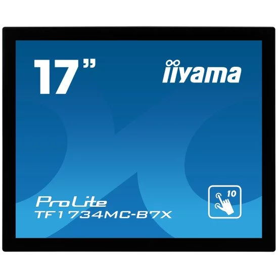 iiyama ProLite TF1734MC-B7X moniteur à écran tactile 17" 1280 x 1024 pixels Plusieurs pressions Noir iiyama ProLite TF1734MC-B7X moniteur à écran tactile 17" 1280 x 1024 pixels Plusieurs pressions Noir