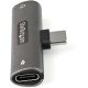 StarTech.com Adaptateur USB-C Audio & Chargeur - Convertisseur Prise Audio Mini Jack Aux TRRS 3.5mm Casque/Écouteurs - 60W USB Type-C Power Delivery Pass-Through - Smartphone/Tablette