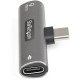 StarTech.com Adaptateur USB-C Audio & Chargeur - Convertisseur Audio Port USB-C Casque/Écouteurs - 60W USB Type-C Power Delivery Pass-Through - Smartphone/Tablette/Portable