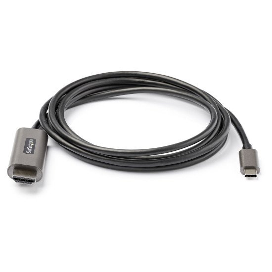 StarTech.com Câble USB C vers HDMI 4K 60Hz HDR10 2m - Câble Adaptateur Vidéo Ultra HD USB Type-C vers HDMI 4K 2.0b - Convertisseur Graphique USB-C vers HDMI HDR - DP 1.4 Alt Mode HBR3
