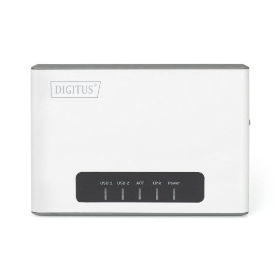 Digitus 2 ports USB 2.0 sans fil pour serveur réseau multifonction, 300 Mbits/s