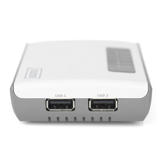 Digitus 2 ports USB 2.0 sans fil pour serveur réseau multifonction, 300 Mbits/s