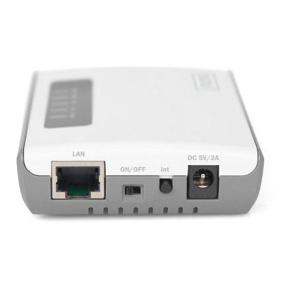 Digitus 2 ports USB 2.0 sans fil pour serveur réseau multifonction, 300 Mbits/s
