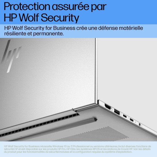 HP EliteBook 660 G11 Intel Core Ultra 5 125U Ordinateur portable 40,6 cm (16") WUXGA 16 Go DDR5-SDRAM 512 Go SSD Wi-Fi 6E (802.11ax) Windows 11 Pro AI PC Argent