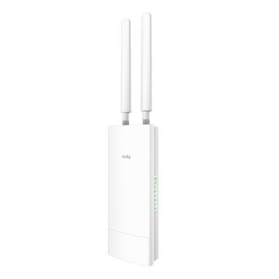 Cudy Indoor/Outdoor 4G Cat 6 AC1200 Wi-Fi Router, LT700 Outdoor 1.0 routeur sans fil Gigabit Ethernet Bi-bande (2,4 GHz / 5 GHz) Blanc
