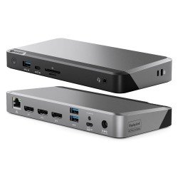 ALOGIC DX3 Avec fil USB 3.2 Gen 1 (3.1 Gen 1) Type-C Noir, Gris