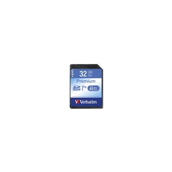 Verbatim Premium mémoire flash 32 Go SDHC Classe 10 Verbatim Premium mémoire flash 32 Go SDHC Classe 10