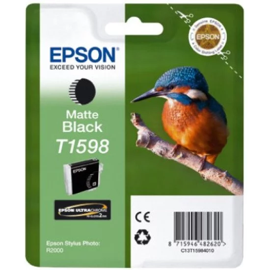 Epson T1598 Cartouche encre Noir Mat Epson T1598 Cartouche encre Noir Mat