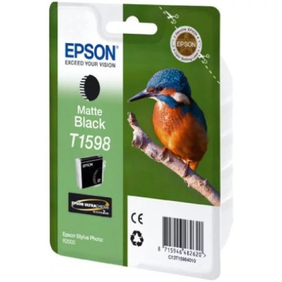 Epson T1598 Cartouche encre Noir Mat Epson T1598 Cartouche encre Noir Mat