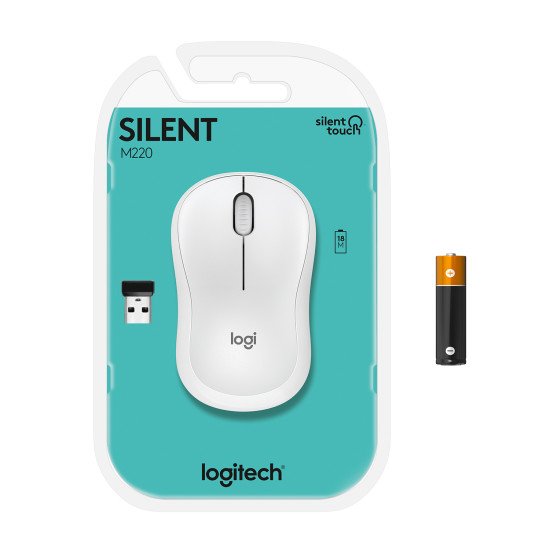 Logitech M220 Silent souris Ambidextre sans fil Optique 1000 DPI