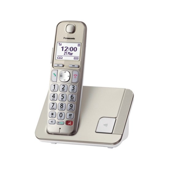 Panasonic KX-TGE250 Téléphone DECT Identification de l'appelant Champagne, Or