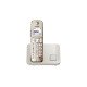 Panasonic KX-TGE250 Téléphone DECT Identification de l'appelant Champagne, Or