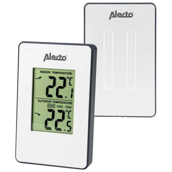 Alecto WS-1050 station météo numérique Blanc LCD Batterie
