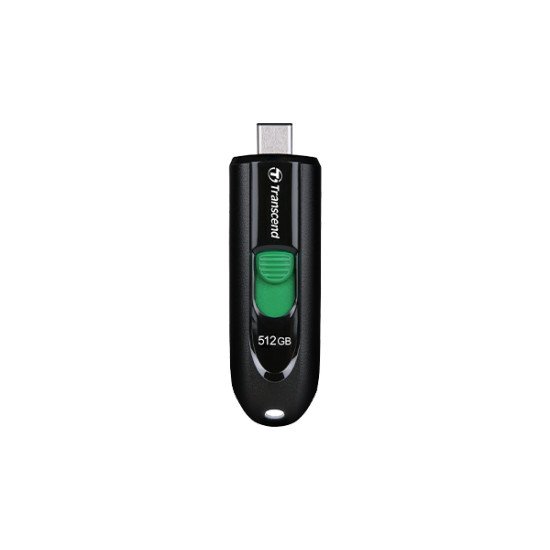 Transcend JetFlash 790 C lecteur USB flash 512 Go USB Type-C 3.2 Gen 1 (3.1 Gen 1) Noir, Vert